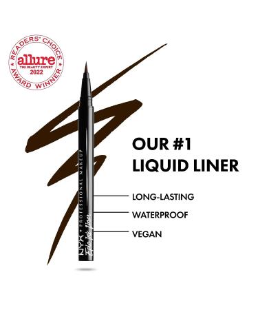 NYX Epic Ink Liner - Waterproof Liquid Eyeliner in Brown - Vegan Formula | 1 Count - Buy Online on GoSupps.com