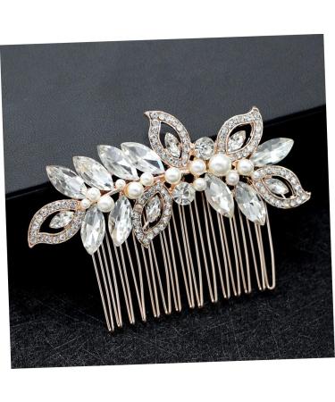 Angoily Hair Combs for Women Rhinestone Hair Comb Bridal Headpieces for Wedding Gold Hair Clips Bridal Hair Comb Wedding Hair Accessory Tiara Hair Accessories Rhinestones Bride - Buy Online on GoSupps.com