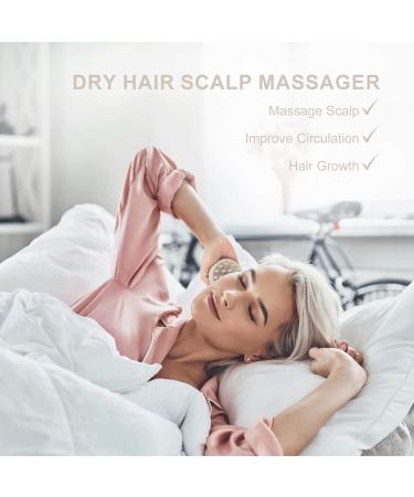 Aimike Silicone Scalp Massage Brush | Hair Growth Shampoo Brush for Wet & Dry Use | Stimulate Scalp Health with Oat Porridge Benefits - Buy Online on GoSupps.com