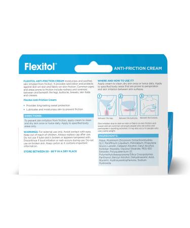 Flexitol Anti-Friction Sweat Protection Cream - Anti-Chafing Solution 2.64 oz | Shop Internationally - Buy Online on GoSupps.com