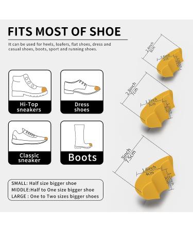 Shoe Fillers Toe Inserts for Loose Shoes - Men & Women (Half to One Size Bigger) - Buy Online on GoSupps.com