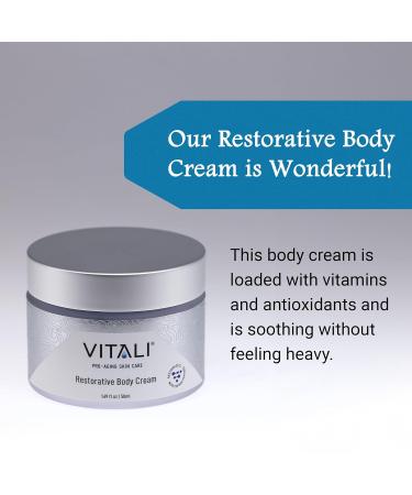 Vitali Restorative Body Cream with Copper Peptides - Anti-Aging Moisturizer for Hydration & Wrinkle Protection - 1.69 fl. oz - Buy Online on GoSupps.com