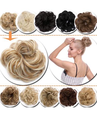 SEGO Hair Part Dutt Extensions - Curly Sandy Brown & Blond #27H613 | International Shipping Available - Buy Online on GoSupps.com