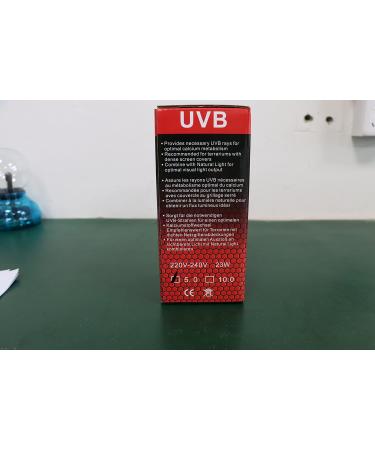 Dernord UVB and UVA Light Bulb 10.0 - 23W Compact Lamp for Lizard Leopard Gecko Turtle & Snake - Optimal UV Light for Reptile Care - Buy Online on GoSupps.com