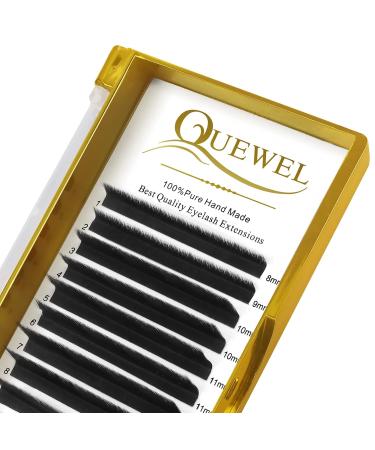 Quewel Self-Fan L Curl Volume Eyelashes - 0.05 Strength Mix 8-15mm | Easy Lash Extensions for Flawless Looks - Buy Online on GoSupps.com