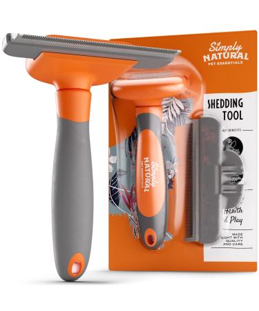 Dog Grooming Comb - Undercoat Rake Dog Brushes for Shedding Stainless Steel Dog Combs for Grooming De Shedding Brush for Dogs Eco Friendly Dog Brush for Short Hair and Fine Hair