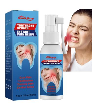 Toothache Relieving Spray Toothache Pain Relief for Adult Portable Oral Spray Rapid Relief Dental Spray Instant Teeth Treatment Relief Toothache Sprays Oral Care Freshen Breath and Improve Oral Health