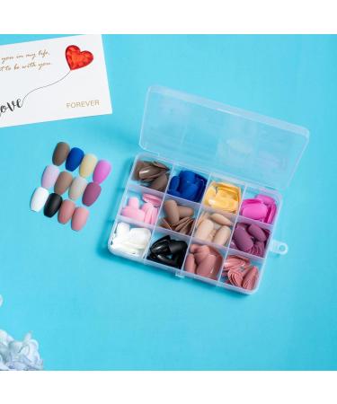 Fake Nails - Multi Colors and Styles Long Short Fake Nails Full - Easy to Use Nude Press on Nails Portable Natural Full False Nails for Women Rossev - Buy Online on GoSupps.com
