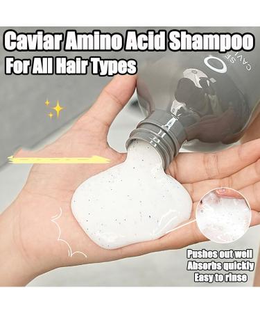 Caviar Amino Acids Shampoo Caviar Shampoo And Conditioner Caviar Intensive Care Hair Mask 450ml Caviar Hydrating & Smoothing Shampoo for All Hair Types - Buy Online on GoSupps.com