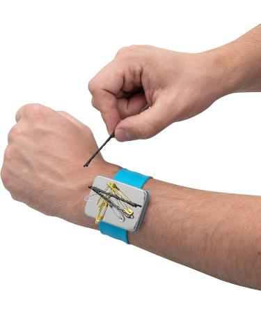 Magnetic Pin Cushion Set with Bonus Wristband Holder & Pin Drawer - Includes Silicone Band Bracelet | Keep Your Pins Safe and Handy - Buy Online on GoSupps.com