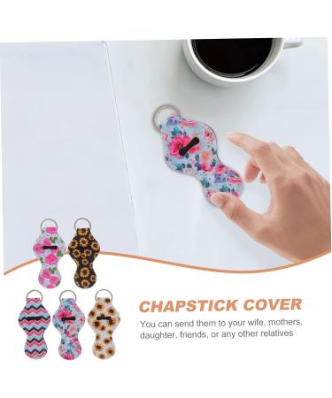  Beavorty Beavorty 20Pcs Lipstick Keychain Neoprene Lip Balm Holder Organizer Keychain Key Ring Lip Cream Cover Car Key Chain - Buy Online on GoSupps.com