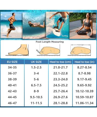 Simari Water Shoes for Men & Women - Quick-Drying Aqua Shoes | Bathing Beach & Swimming Footwear | SWS001 P nktchen Black 44/45 EU - Buy Online on GoSupps.com