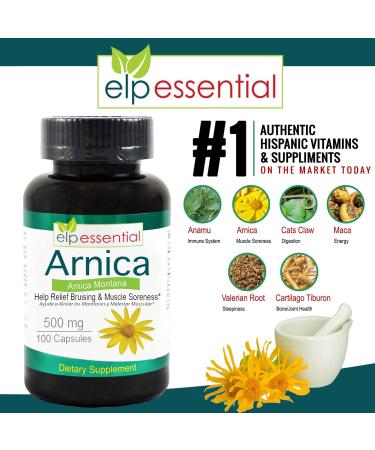 Arnica Montana Pain Relief Capsules - Natural Arnica 100 Capsules for Fast Relief - Buy Online on GoSupps.com