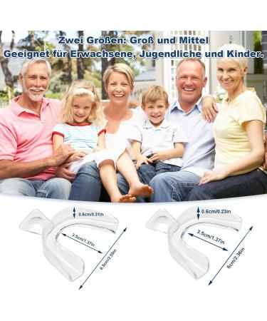 Scettar 8 Pack Bite Guard - 2 Sizes Mouth Guard for Teeth Grinding | Dental Splint & Storage Box | Anti-Teeth Grinding Solution - Buy Online on GoSupps.com