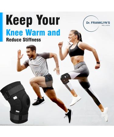 Buy Dr. Franklyn's KS-1 Knee Support - Open Patella Compression Brace for Injury & Arthritis Pain Relief - Adjustable Straps for Men & Women - Buy Online on GoSupps.com