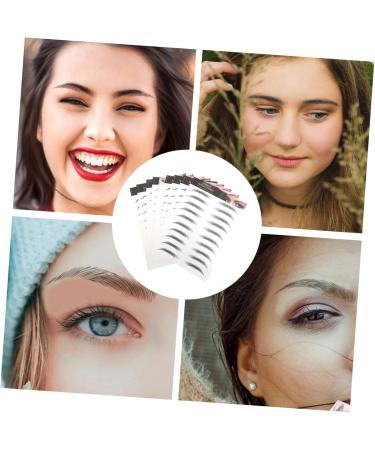 MAGICLULU Black Eyebrows 20 Pcs Imitation Eco Eyebrow Sticker Stickers Women Fake Eyebrows False Eyebrows for Women Make up 21.5X14.5cmx2pcs Blackx2pcs - Buy Online on GoSupps.com