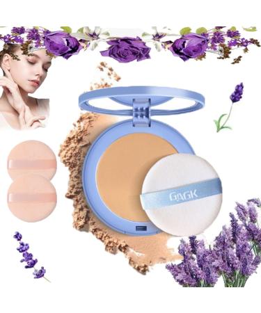 Matte Wet and Dry Powder GAGK Matte Perfection Pressed Powder Chilllab Lavender Matte Powder GAGK Lasting Waterproof Makeup Oil Control Powder for Oily Skin Loose Setting Powder Makeup(03)