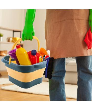 Foot Soaking Bath Basin | Soak Basin with Massaging Rollers and Handle | Stress Relief Soaking Tired Feet Help Sleep Home Spa Outdoor Travel Yellow+blue - Buy Online on GoSupps.com