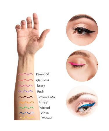 Kukubird Waterproof Liquid Eyeliner - Black Red Yellow Blue Pigmented (Scream) | International Shipping Available - Buy Online on GoSupps.com