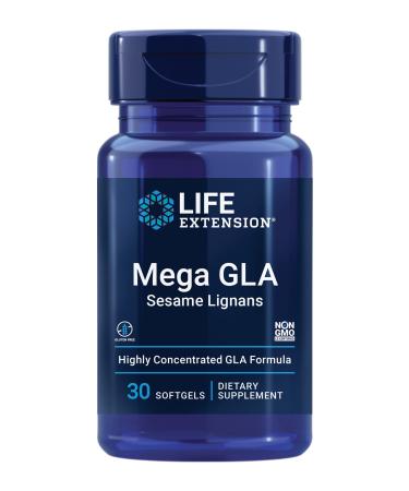 Life Extension Mega GLA Sesame Lignans 30 Softgels