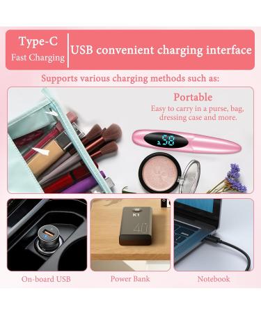 ExcellaElite Heated Eyelash Curler Portable Eyelash Curler Heated Electric Heated Lash Curler 15s Quick Heat Natural and Long-Lasting Makeup for Eyelashes (Pink) - Buy Online on GoSupps.com