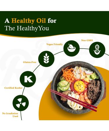 De La Rosa Cold Pressed Organic Toasted Sesame Oil 8oz - Vegan, Non GMO, Gluten Free - Pure Oil for Cooking, Salad Dressing & Marinades - Buy Online on GoSupps.com