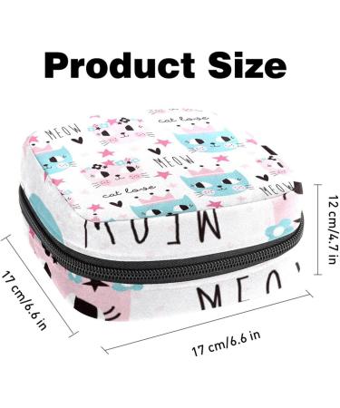 Cute Cat Crown Women's Band Storage Bag | Large Capacity Menstrual Cup & Makeup Organizer for Travel - Buy Online on GoSupps.com