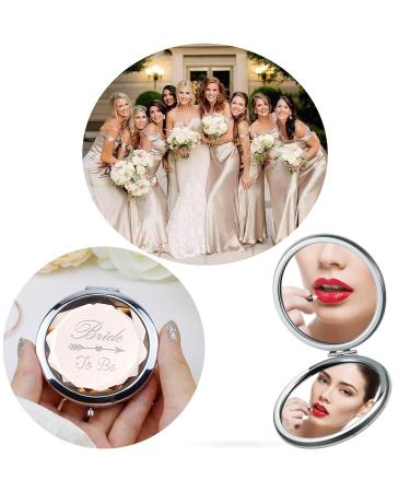 Compact Pocket Makeup Mirrors Set with Bride to Be Mirror & 8 Bride Tribe Mirrors - Bachelorette Party & Bridal Shower Gifts - Buy Online on GoSupps.com