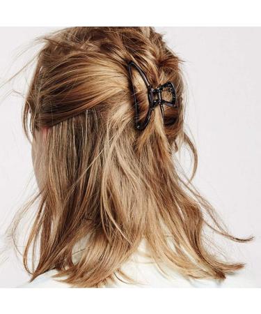 Forhome 4pcs Large Metal Hair Claw Clips Women Metal Hollow Jaw Barrettes Alloy Hair Claws Decor for Thick Hair - Buy Online on GoSupps.com
