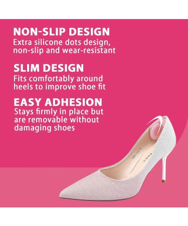 6 Pair Heel Pads for Shoes - Heel Protectors & Grips for Men & Women - Cushions to Adjust Too Big Shoes (Apricot & Black - Buy Online on GoSupps.com