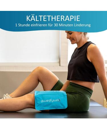 ComfyTemp Large Cooling Pads Gel - 27x37 cm Velcro Cold/Hot Compress for Shoulder Neck Back & Knees - Buy Online on GoSupps.com