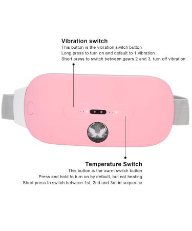 Portable Wireless Heating Pillow for Cramps | Warm Uterine Belt - Fast Heating 3 Heat Levels & Vibration Massage - Menstrual Relief for Women & Girls - Buy Online on GoSupps.com