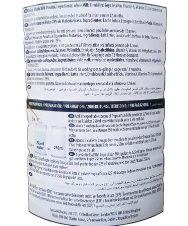 Tropical Sun Instant Full Cream Milk Powder Dairy Drink Coffee Tea Whitener Custard Dessert Baking Cooking 2.5kg Pack of 1 with Welari Thank You Card | (1pack) (1x2.5kg) - Buy Online on GoSupps.com