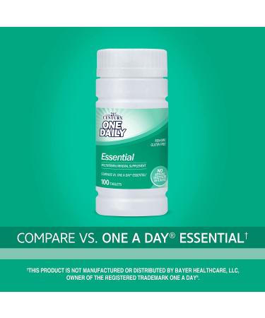 21st Century One Daily Essential Multivitamin - 100 Tablets for Optimal Health - Buy Online on GoSupps.com