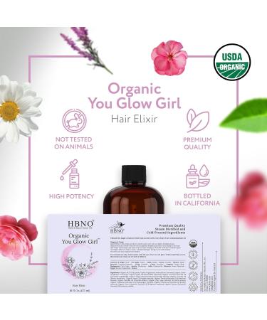 HBNO Floral Hair Oil Organic- Huge 16 oz (475 ml) Value Size - Ideal for conditioners shampoos massage oils heat protectants hair therapy and daily moisturizing boost 16 Fl Oz (Pack of 1) - Buy Online on GoSupps.com
