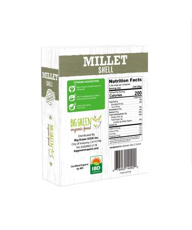 Organic Millet Shell - Gluten-Free, Lectin-Free, Non-GMO, Vegan - 6g Protein - Wheat & Rice Alternative - 8.8oz (1 Pack) - Buy Online on GoSupps.com