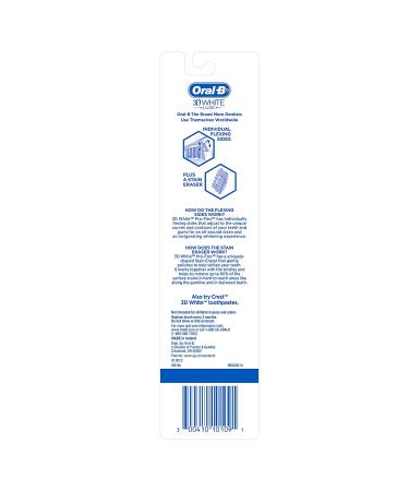 Oral-B 3D White Luxe Medium Bristle Toothbrushes - 2 Pack for Whiter Teeth - Buy Online on GoSupps.com