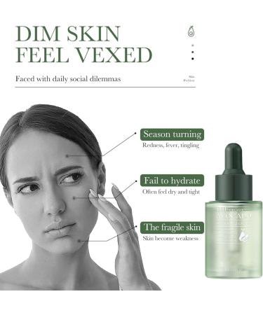 Saoore Organic Avocado Anti-Wrinkle Serum Moisturizing and Hydrating Organic Avocado Anti-Wrinkle Essence Saoore Anti-Aging Serum Fades Wrinkles Repairs and Nourishes (1 pcs) - Buy Online on GoSupps.com