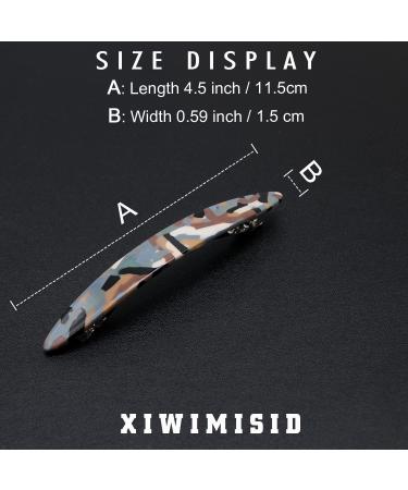 XIWIMISID Hair Barrettes for Women - Large No Slip Hair Clips with Automatic Clasp (4 Pieces, Style 3) - Buy Online on GoSupps.com