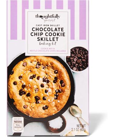 Thoughtfully Gourmet Cookie Skillet Baking Kit with Nestle Chocolate Chips - Gift Set with Single Serve Mix and Cast Iron Skillet - Buy Online on GoSupps.com
