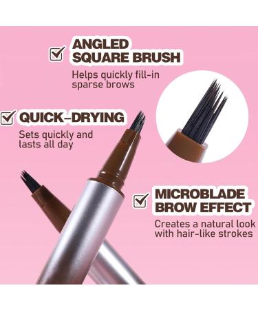  TocaFeank Eyebrow Tint Pencil Waterproof Eyebrow Pen | Waterproof Liquid Eyebrow Pencil Long Lasting Eyebrow Pen Accurate Liquid Eyebrow Pen Stain Resistant Color - Buy Online on GoSupps.com