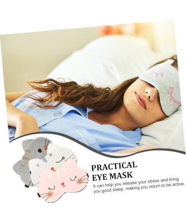 Healvian 3Piece Cotton Sleeping Masks Lightproof Sleeping Mask for Men Women Boys and Girls Portable Sleep Blindfold - Buy Online on GoSupps.com