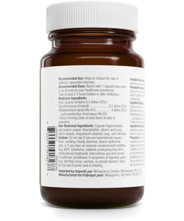 Metagenics - UltraFlora Acute Care Daily Probiotic Supplement to Help Relieve Acute Bowel Distress - 30 Capsules - Buy Online on GoSupps.com