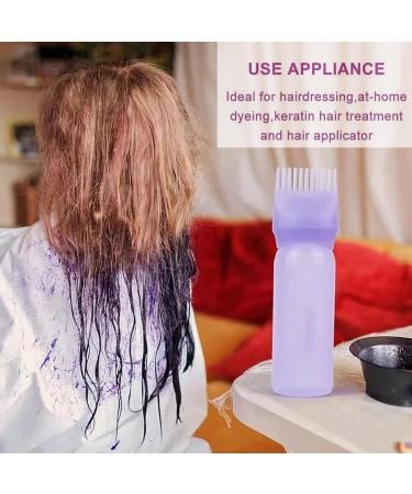 HAILM Root Comb Applicator Bottles 4 Pcs 6oz Root Comb Applicator Bottles -Achieve Salon-Quality Hair at Home Perfect for Hair Coloring and Dyeing - Buy Online on GoSupps.com