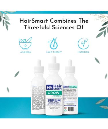 HairSmart Hair Growth Serum with Ayurvedic Herbs & Keratin | Accelerate Growth, Rejuvenate & Strengthen Roots | For Men and Women | 3.3 oz - Buy Online on GoSupps.com