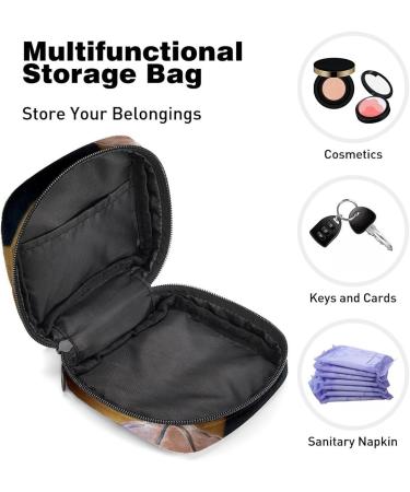 GIAPB Vintage Basketball Court Period Storage & Travel Bag | Sanitary Napkin & Makeup Pouch - Buy Online on GoSupps.com