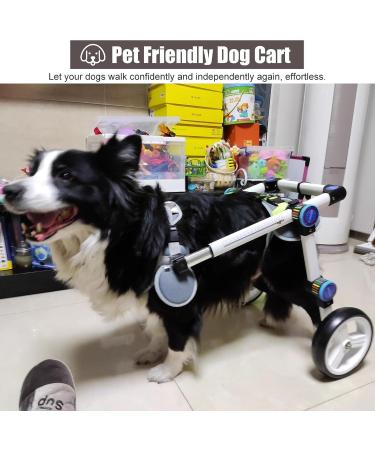 Dog Wheelchair Dog Wheelchair for Back Legs Aluminum Alloy Pet Wheelchair Lightweight Walk Tool Large/Medium Dog Cart Aids Wheelchair Portable Small - Buy Online on GoSupps.com