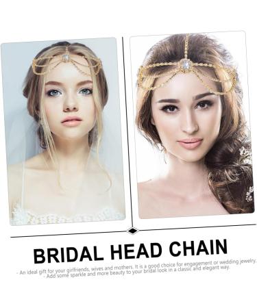 Beatifufu Gothic Hair Chain Hair for Highlighting Hair Bands for Womens Hair Wedding Party Hair Accessories Hair Tassel Bride Headpieces for Wedding Women Hair Accessories Tiara Alloy 24x3x0.8cm Golden - Buy Online on GoSupps.com
