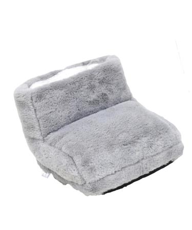 Harilla Electric Foot Warmer Soothing Relaxing Hot Foot Shoes Heating Pad Gray