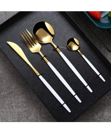 Stainless Steel Cutlery Steak Cutlery Set Portable Cutlery Gold - Buy Online on GoSupps.com